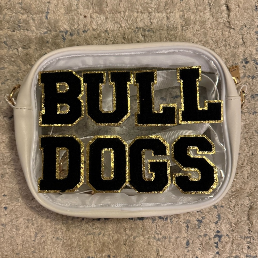 Clear crossbody stadium bag